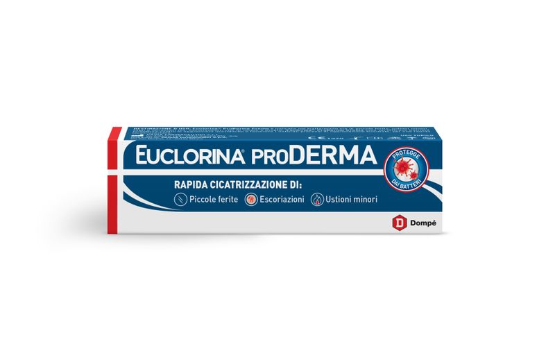 Dompè Euclorina Pro Derma Crema cicatrizzante rapida 30ml-1