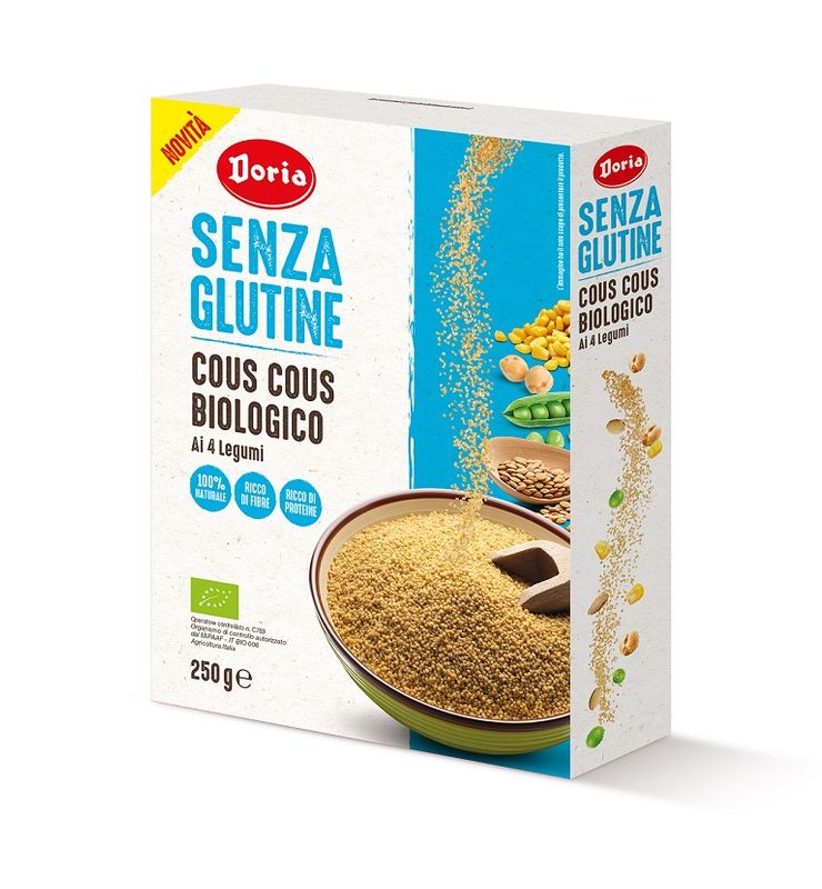 Doria Senza Glutine Cous Cous Biologico ai 4 legumi 250g-1
