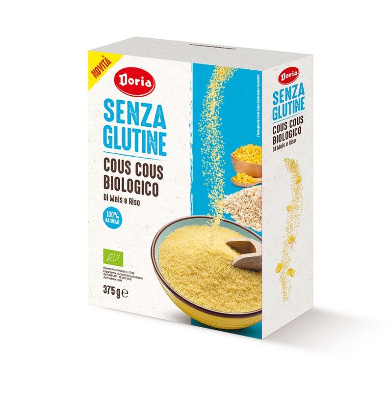 Doria Senza Glutine Cous Cous Biologico di mais e riso 375g-1