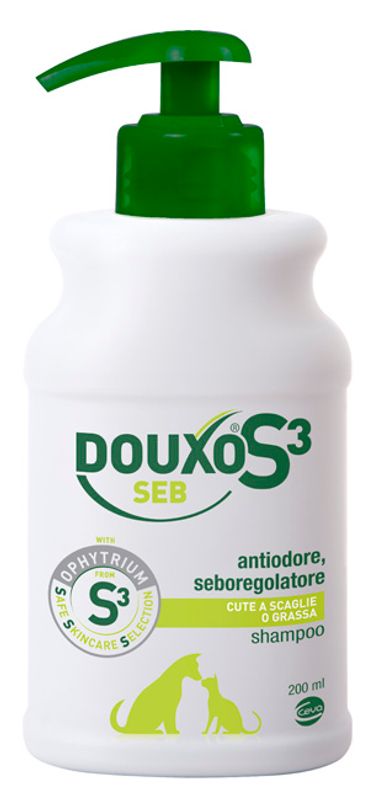 Douxo S3 Seb Shampoo Antiodore Seboregolatore Per Cani E Gatti 200ml-1