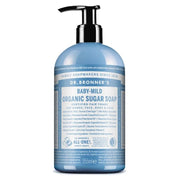Dr. Bronner's Baby-Mild sapone di zucchero bio senza profumo 355ml-1