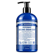 Dr. Bronner's Peppermint sapone di zucchero bio alla menta piperita 355ml-1