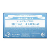 Dr. Bronner's Baby-Mild puro sapone solido bio senza profumo 140g-1