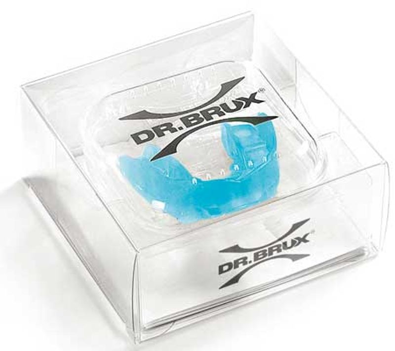 Dr. Brux Bite Notte Antibruxismo arcata dentale superiore Azzurro-2