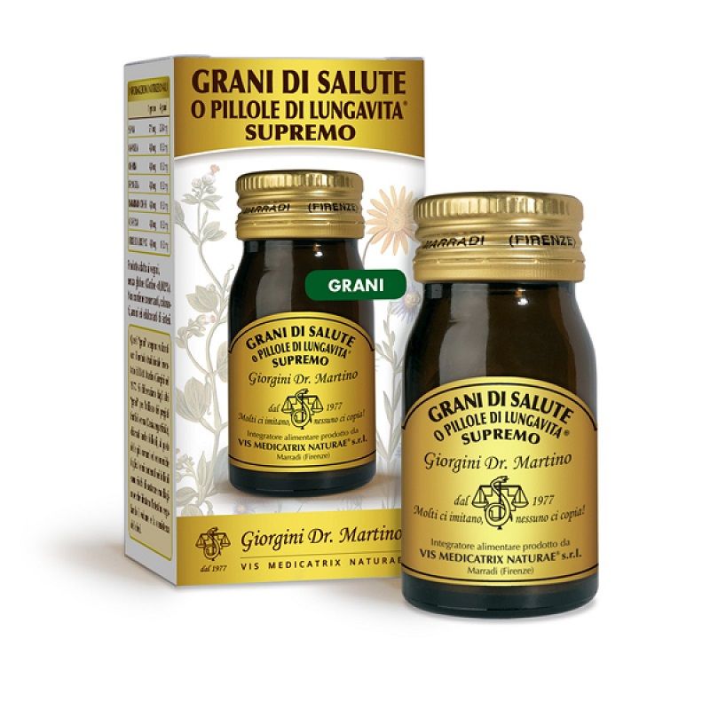 Dr. Giorgini Grani di Salute o Pillole di Lungavita Supremo favorisce la regolarità intestinale 30g-1