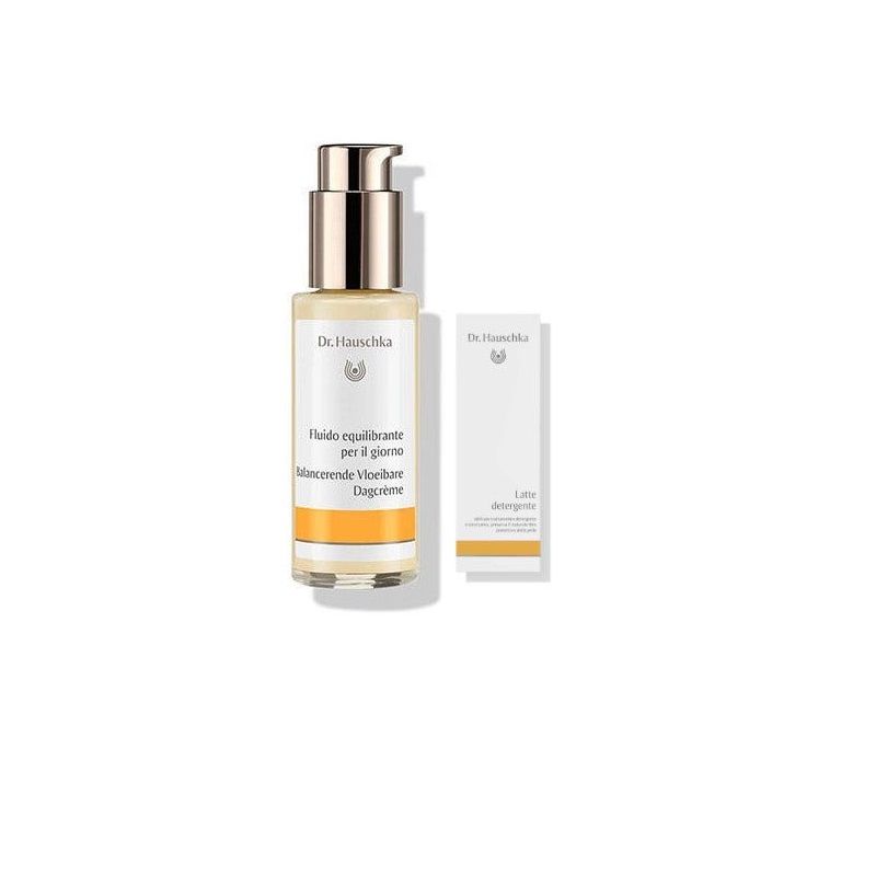 Dr. Hauschka On Pack fluido equilibrante giorno 50ml + latte detergente 10ml-1