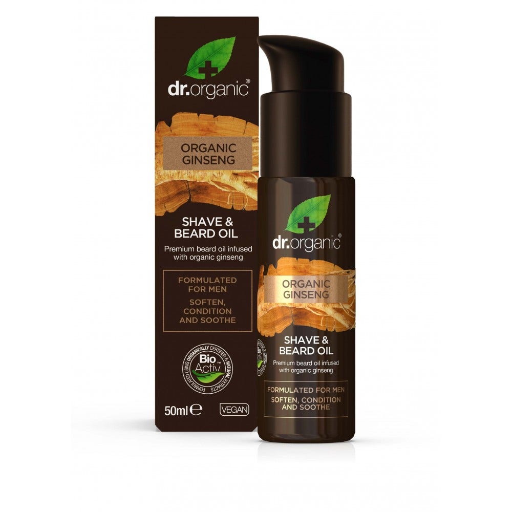 Dr Organic Ginseng Olio Barba 50ml-1