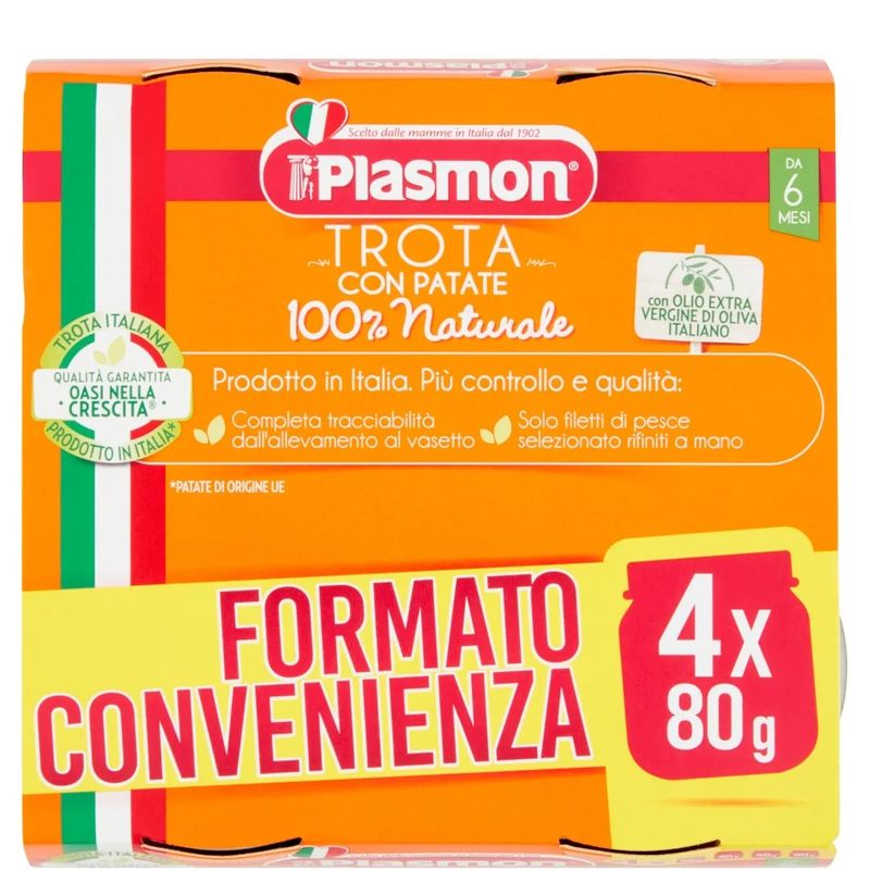 Plasmon omogeneizzato Trota con Verdure 4x80g-1