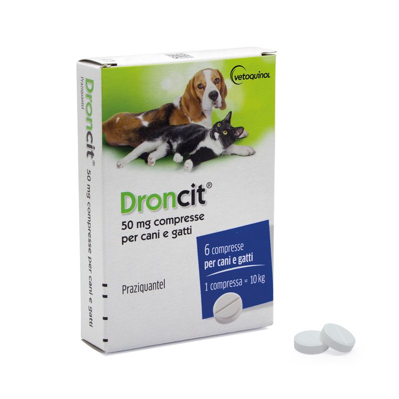 Droncit  50 mg Cane e Gatto 6 compresse-1