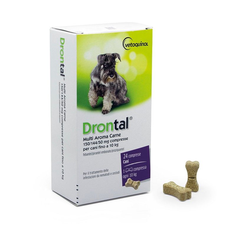 Drontal Multi Aroma Carne 24 compresse per cani fino 10kg-1