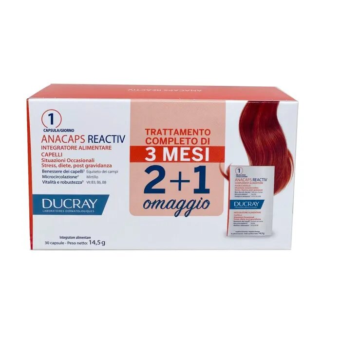 Ducray Anacaps Reactiv Situazione occasionali Trio Pack 3x30 capsule-5