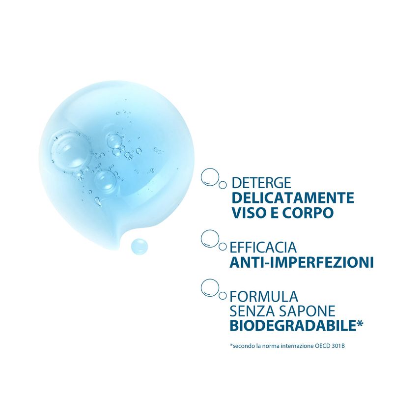 Ducray Keracnyl Gel detergente pelle grassa a tendenza acneica 200ml-5
