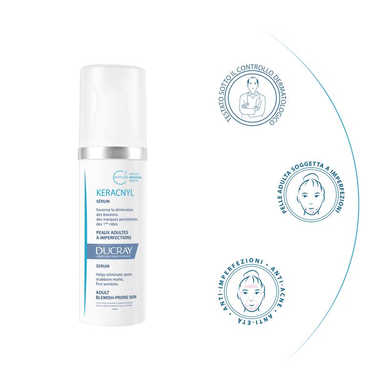 Ducray Keracnyl Siero Antietà per Pelli Grasse 30ml-1