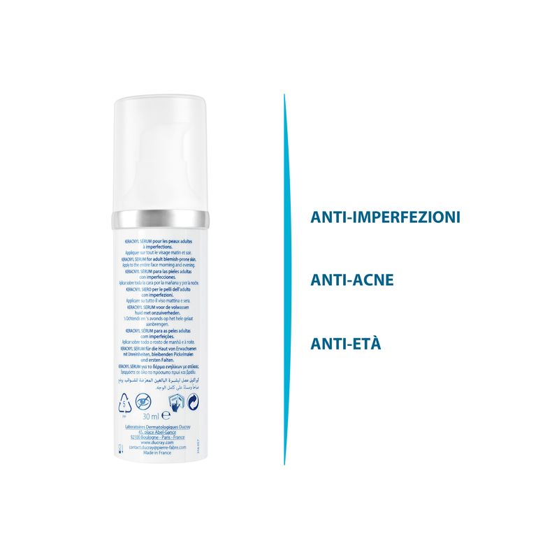Ducray Keracnyl Siero Antietà per Pelli Grasse 30ml-2