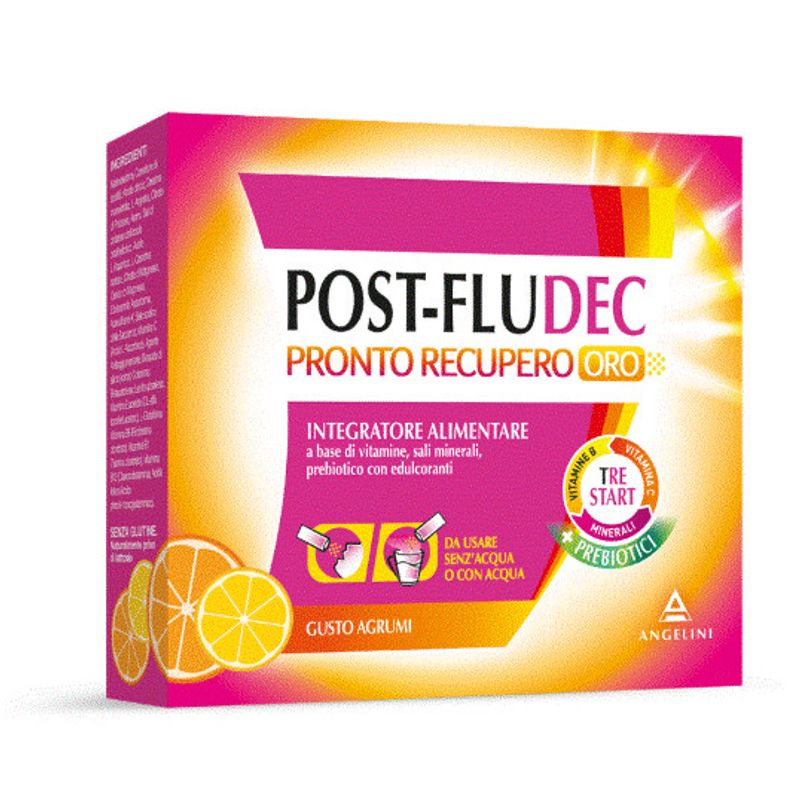 Post-Fludec Pronto Recupero Oro Agrumi 12 Bustine-1