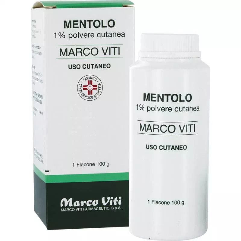 Marco Viti Talco Mentolato polvere cutanea rinfrescante e protettiva 100g-1