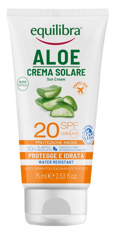 Equilibra Aloe Crema Solare Protettiva/Idratante 75ml SPF20-1