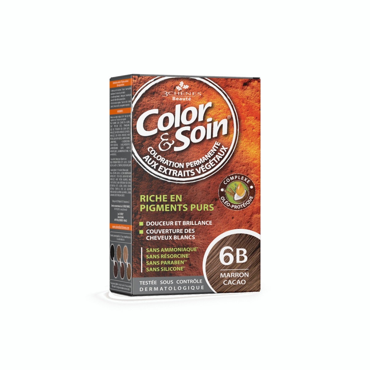Les 3 Chenes Color & Soin Kit Tinta Capelli 6B Castano Cacao-1