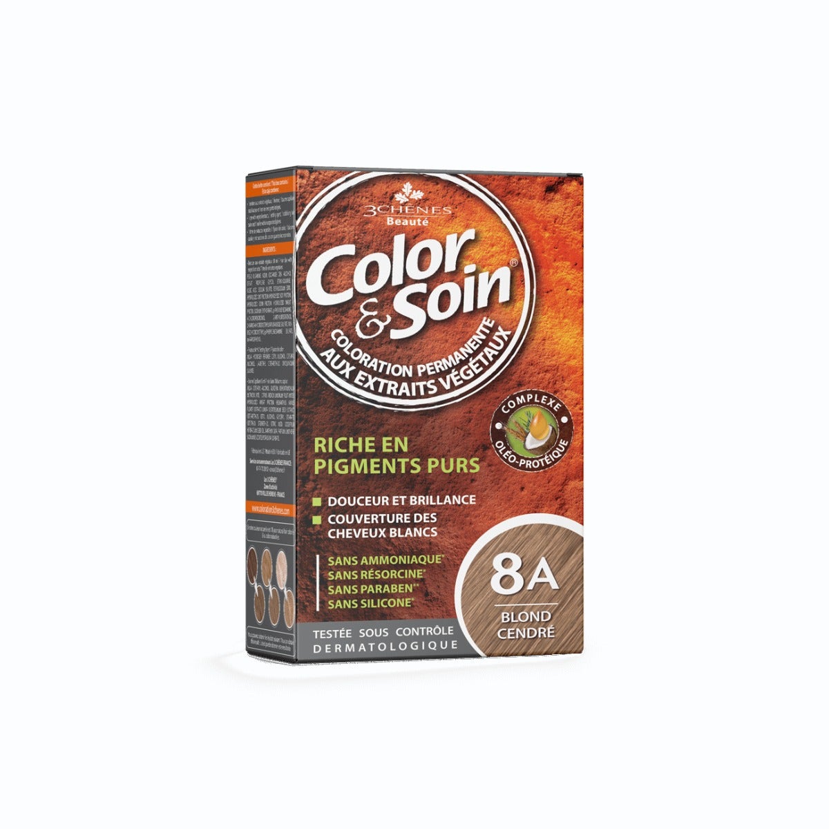 Les 3 Chenes Color & Soin Kit Tinta Capelli 8A Biondo Cenere-1