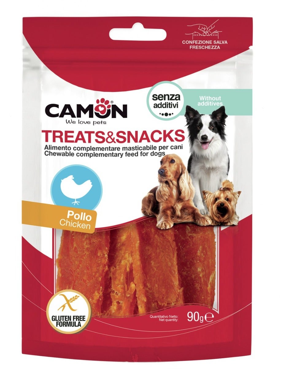 Camon Jerky Di Pollo Croccante Per Cani 90g-1