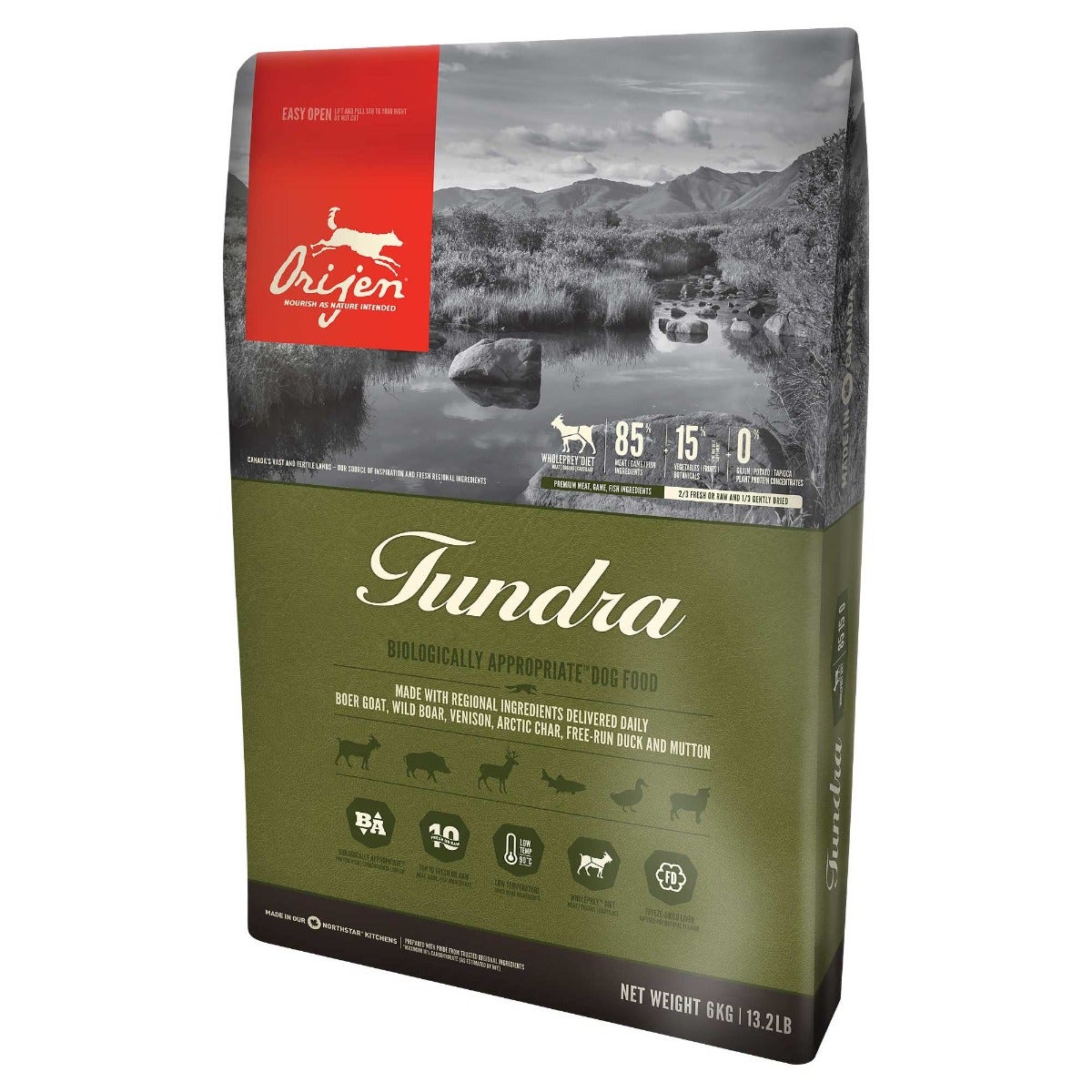 Orijen Tundra Crocchette Con Capra E Cinghiale Per Cani Sacco 11,4kg-1