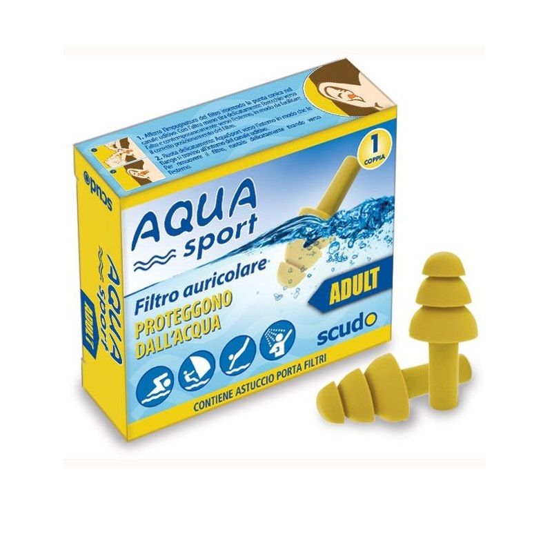 Earplug Scudo Aqua Sport Adulti 1 Paio-1