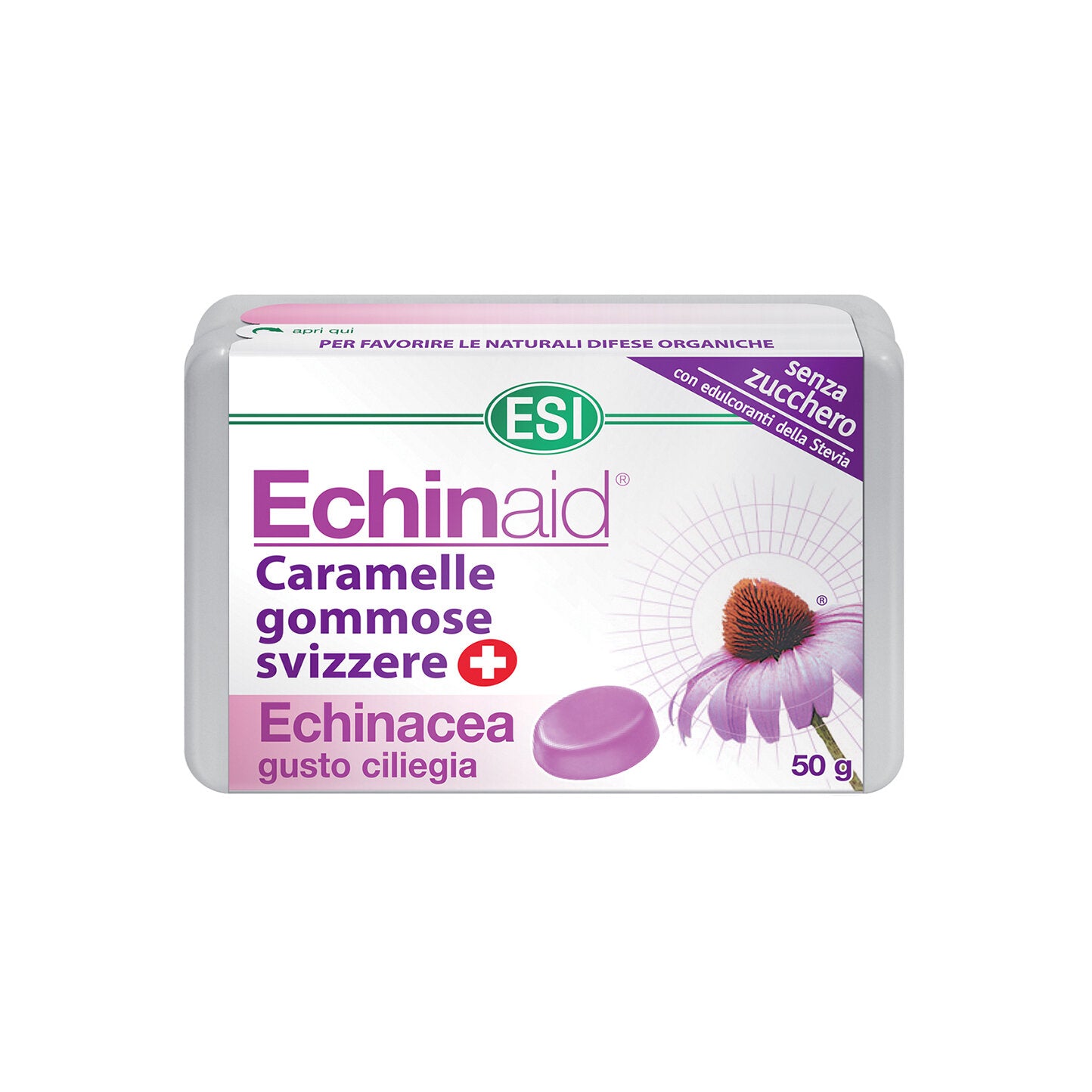 Esi Echinaid Caramelle Gommose Gusto Ciliegia 50g-2