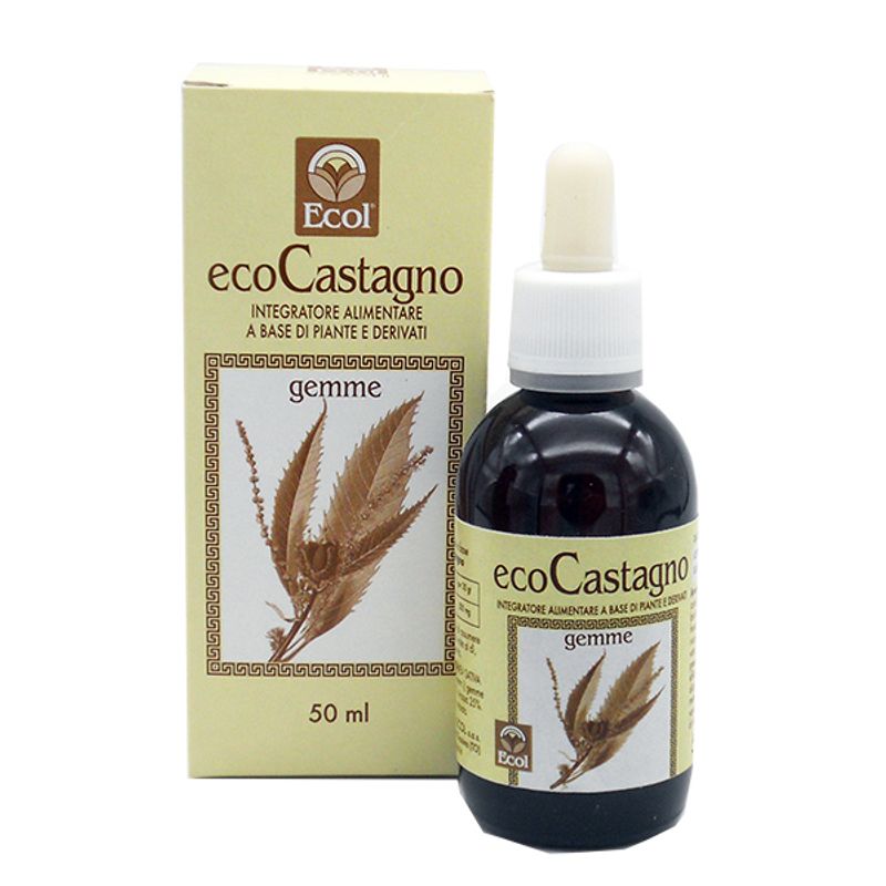 Ecol Ecocastagno Gemme integratore utile come drenante linfatico 50ml-1