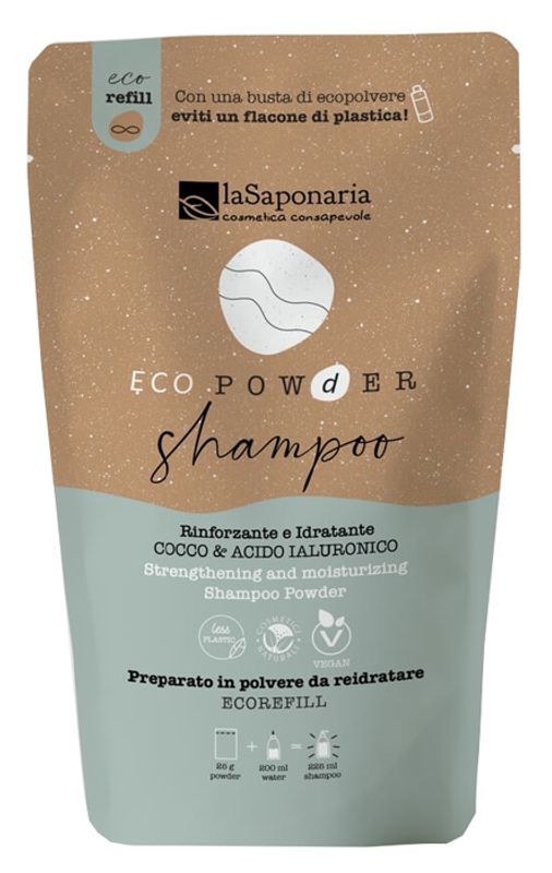 La Saponaria Shampoo In Polvere Cocco&Acido Ialuronico 25g-1