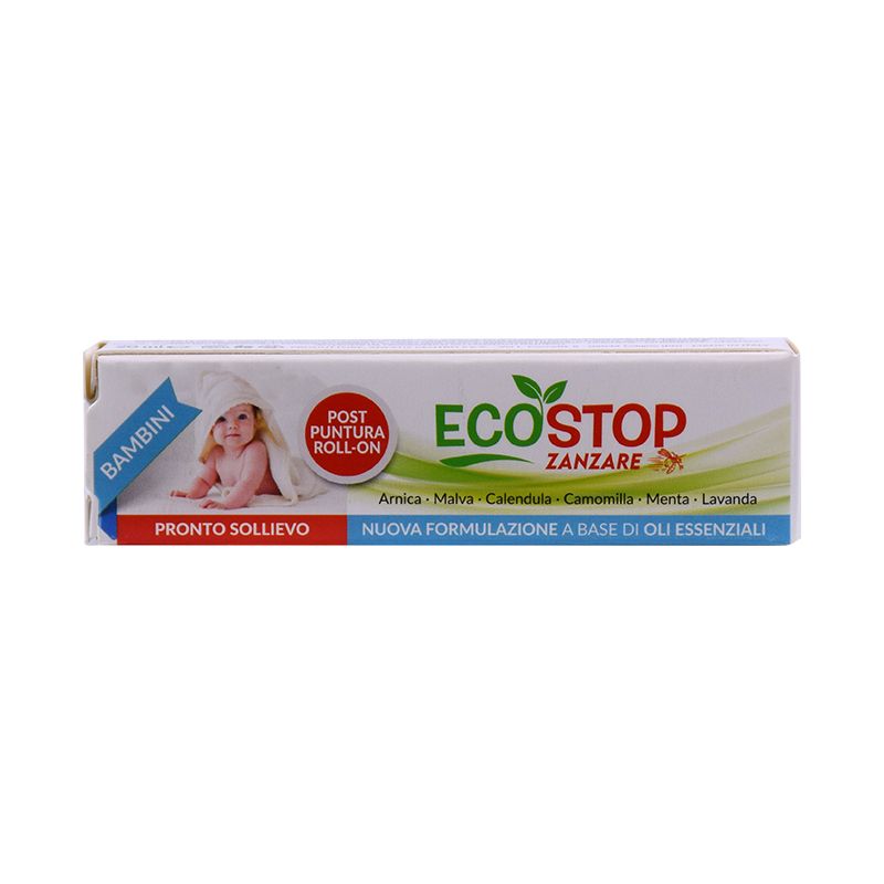 EcoStop Zanzare Bambini Roll-on post puntura a base di oli essenziali 20ml-1