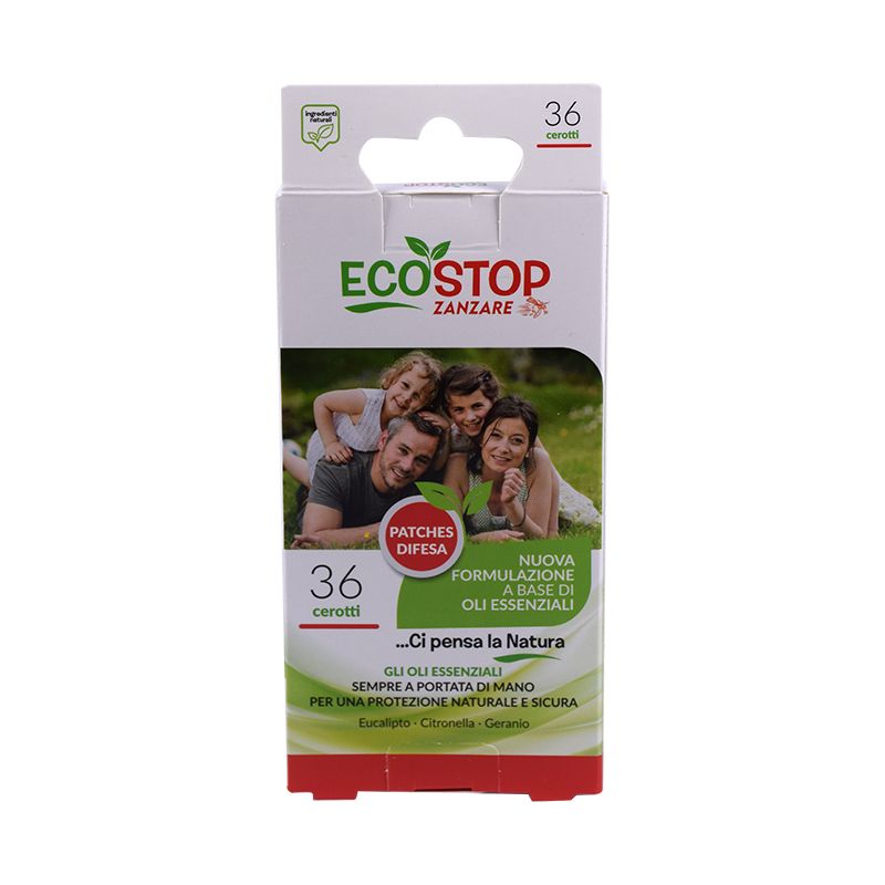 EcoStop Zanzare Cerotti Antizanzare a base di oli essenziali 36 pezzi-1