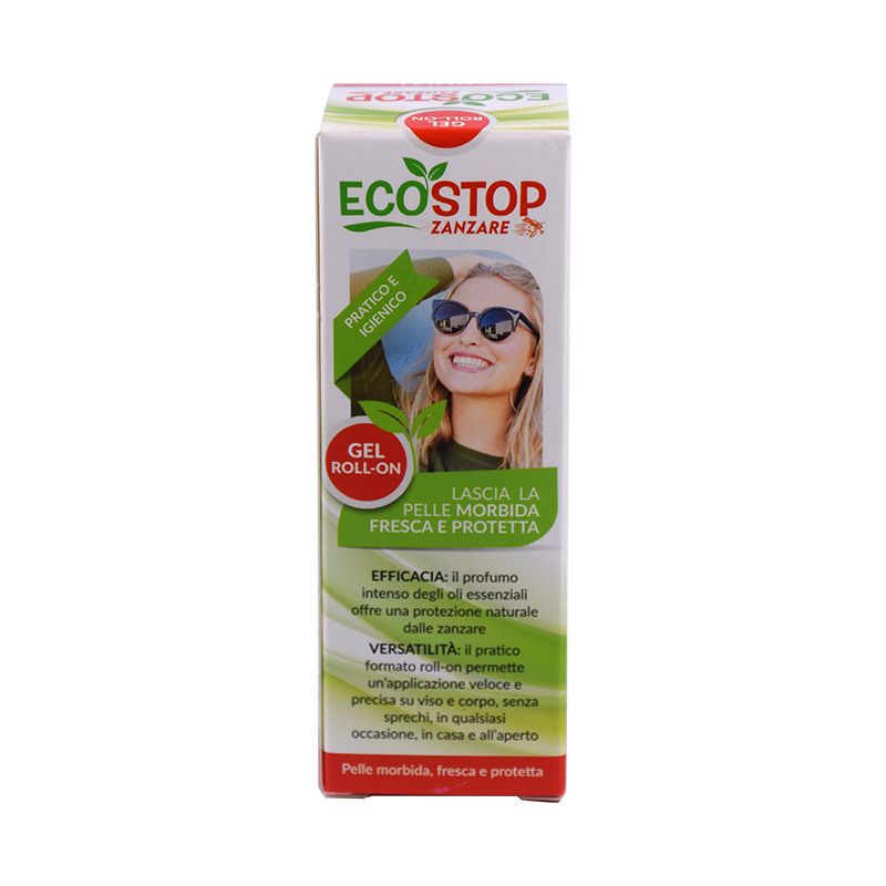 EcoStop Zanzare Gel Roll On antizanzare a base di oli essenziali 50ml-1