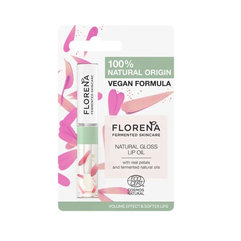 Florena Natural Gloss Lip Oil olio labbra gloss naturale 1 pezzo-1