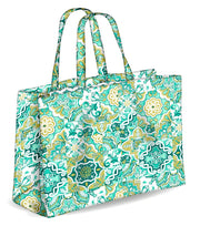 Colors Tote Borsa Mare Reversibile Colore Verde-2