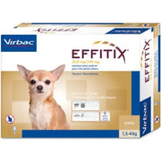 Effitix Spot-On Soluzione 24 Pipette 0.44ml 26,8mg+240mg Cani Da 1,5 A 4kg-1