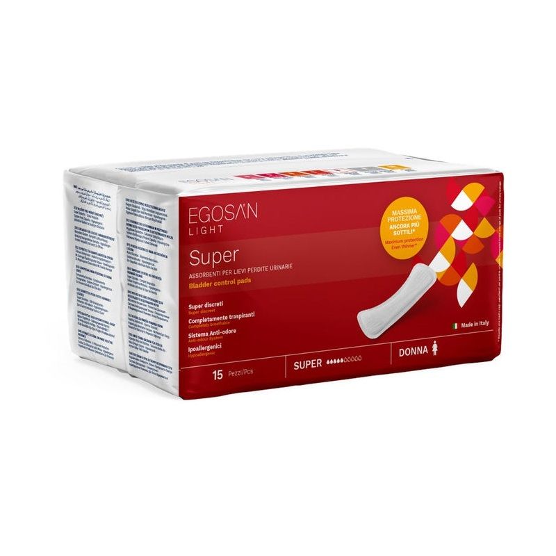 Egosan Light Lady Assorbenti Incontinenza Super 15 Pezzi-1