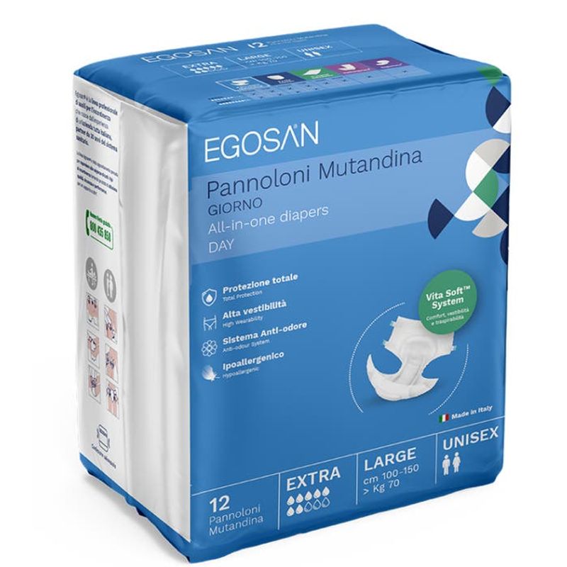 Egosan Day Extra Pannolone Mutandina Medium 12 Pezzi-1