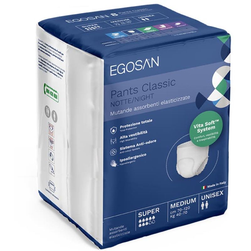 Egosan Pants Classic Night Large Assorbimento Super 7 Pezzi-1