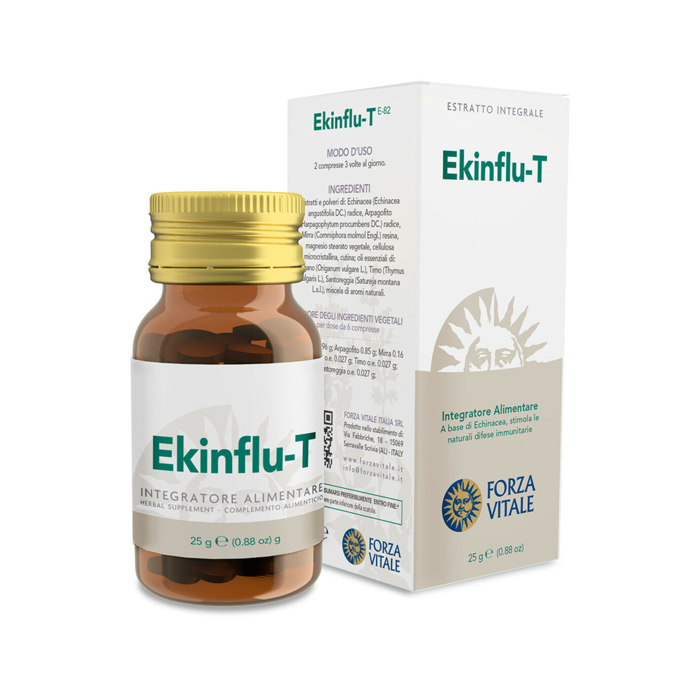 Forza Vitale Ekinflu-T utile per le difese immunitarie 25g-2