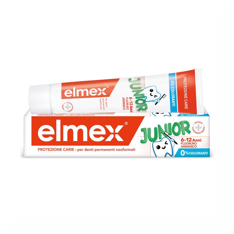 Elmex Dentifricio Junior 6-12 Anni Bambini Protezione Carie 75ml-1