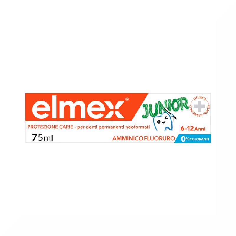 Elmex Dentifricio Junior 6-12 Anni Bambini Protezione Carie 75ml-2