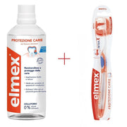 Elmex Protezione Carie Special Pack collutorio 400ml + spazzolino setole medie-1