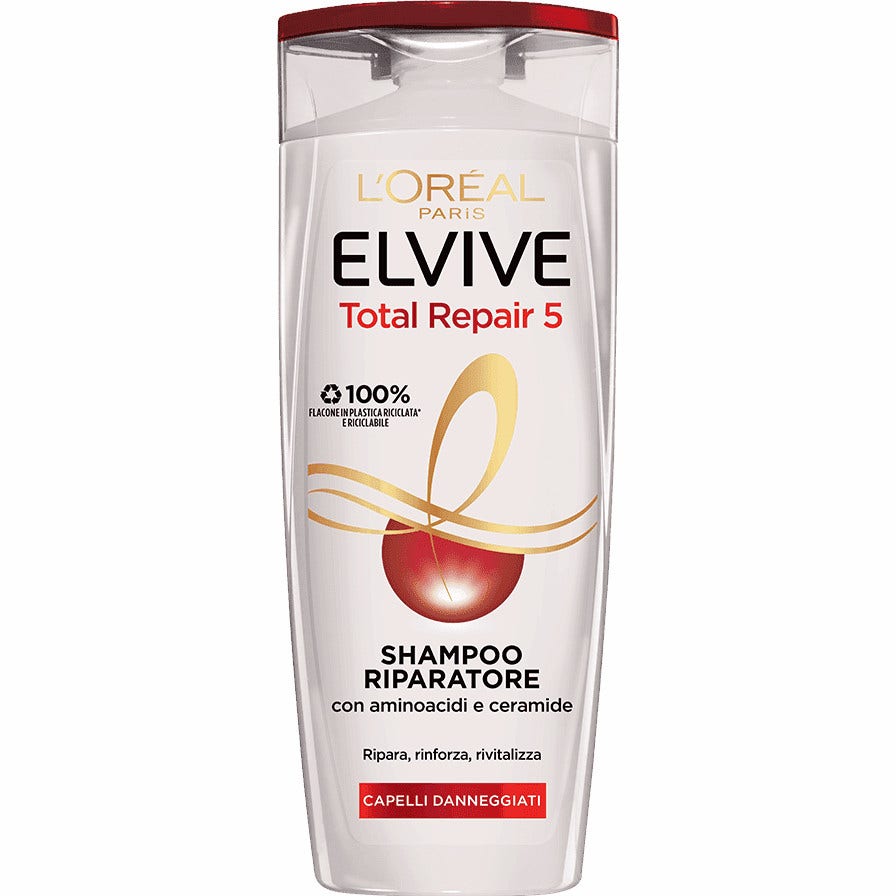 L'Oréal Paris Elvive Total Repair 5 Shampoo Capelli Danneggiati 400 ml-1