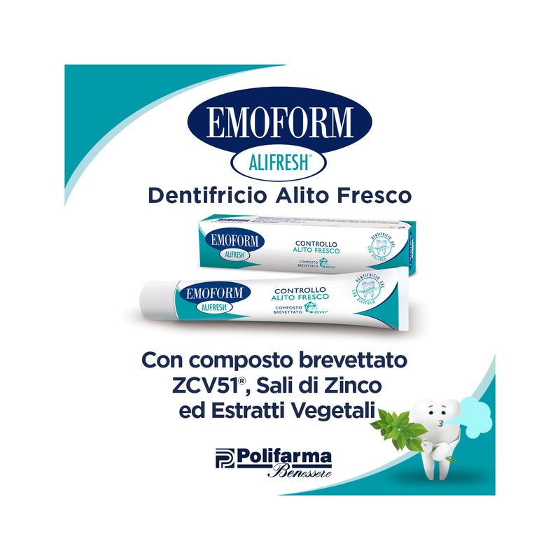 Emoform Alifresh dentifricio per alitosi 75ml-2