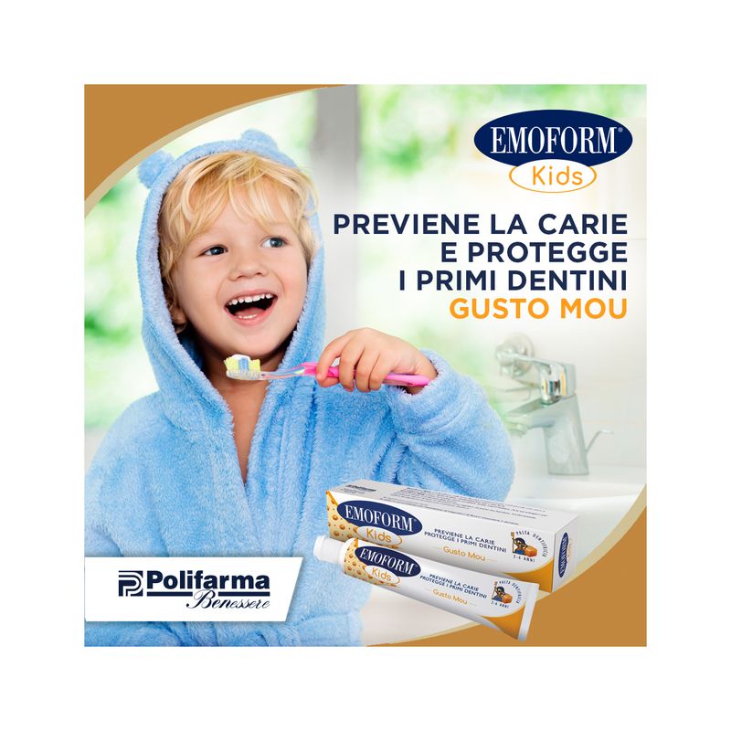 Emoform Kids dentifricio per bambini 2-6 anni gusto mou 50ml-4