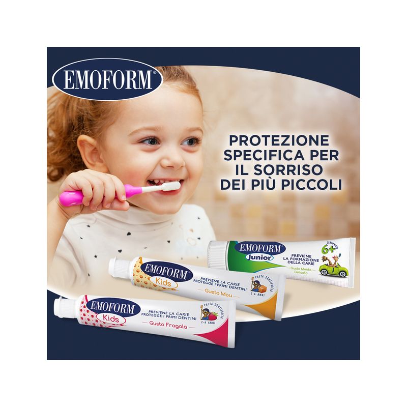 Emoform Kids dentifricio per bambini 2-6 anni gusto mou 50ml-5