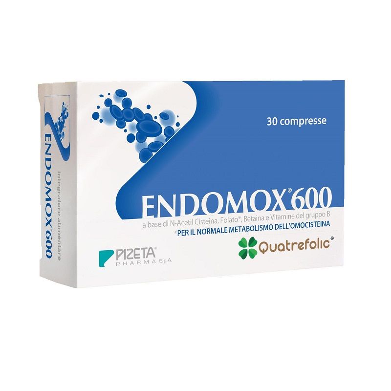 Endomox 600 per il metabolismo dell'omocisteina 30 compresse-1