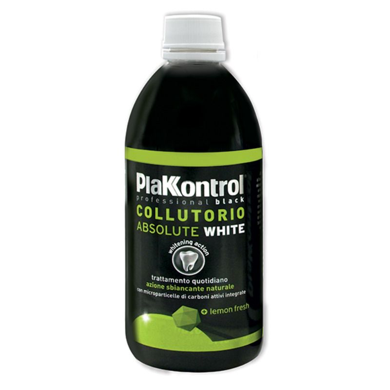 PlaKKontrol Absolute White collutorio nero 500ml-1