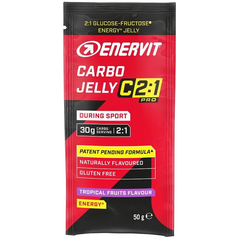 Enervit Carbo Jelly C2:1 Pro Gelatina Energetica 50g Gusto Frutti Tropicali-1