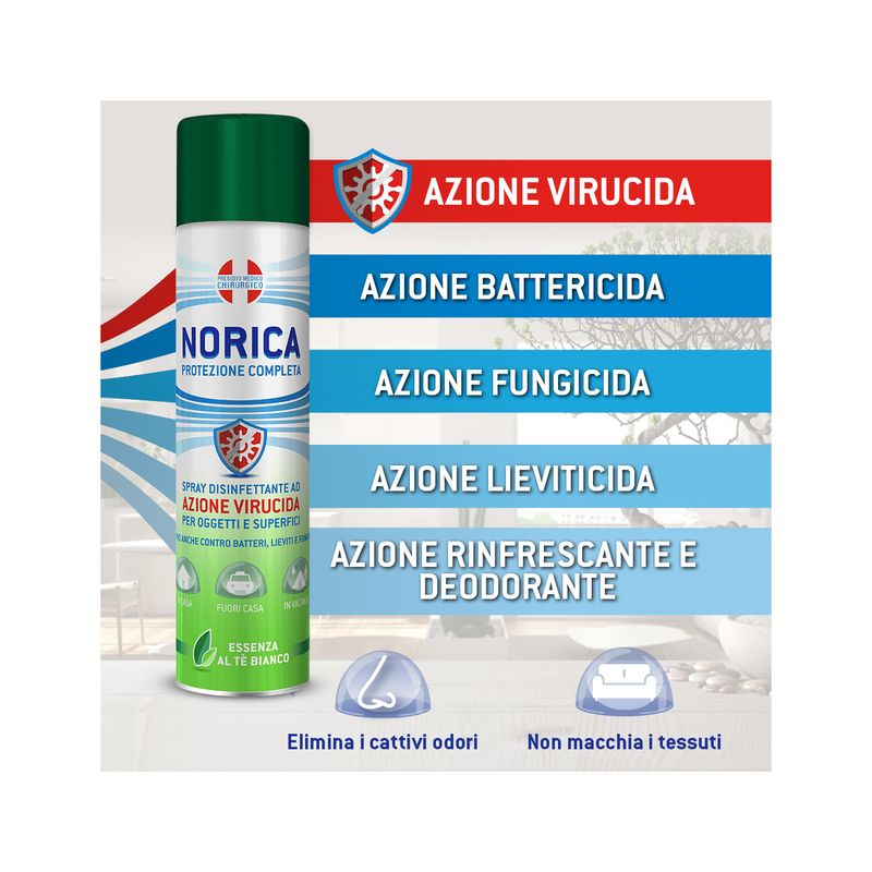 Norica Protezione Completa spray disinfettante per oggetti e superfici 75ml-2
